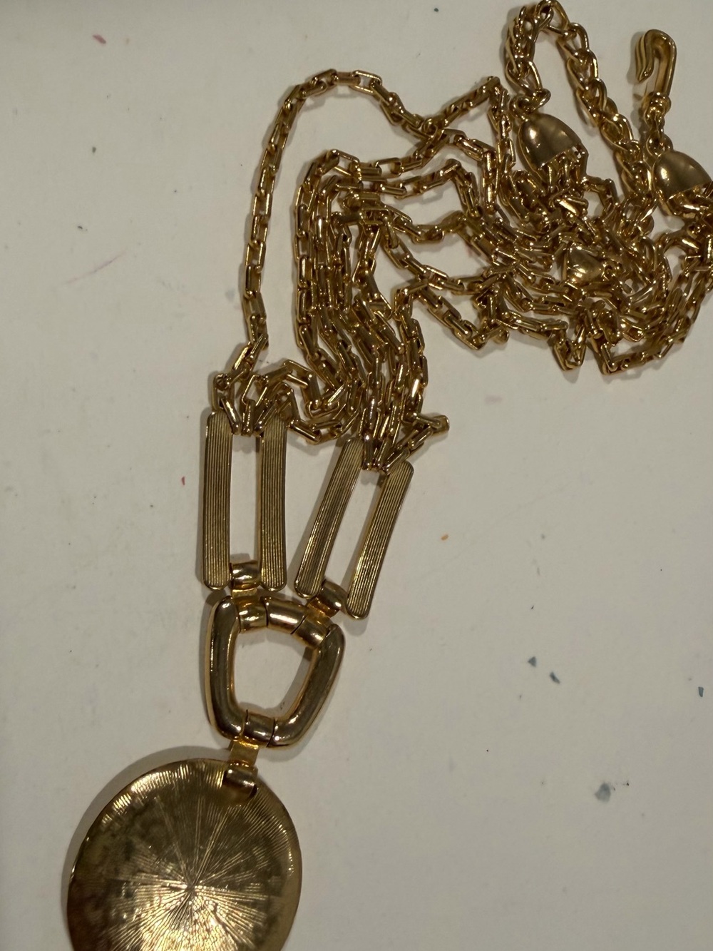 Gold Multi-Chain Medallion Necklace - Women Jewelry